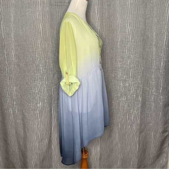 Cato sheer ombre’ hi Lo tunic - Picture 2 of 8